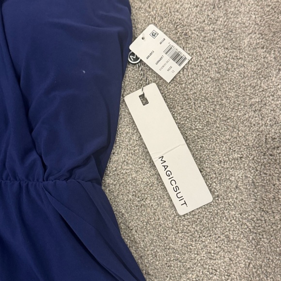 NWT Magicsuit Bianca One-Piece Navy Blue Size 12 Large - Picture 8 of 9